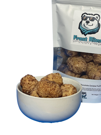 Freeze Dried Chocolate Caramel Puffs