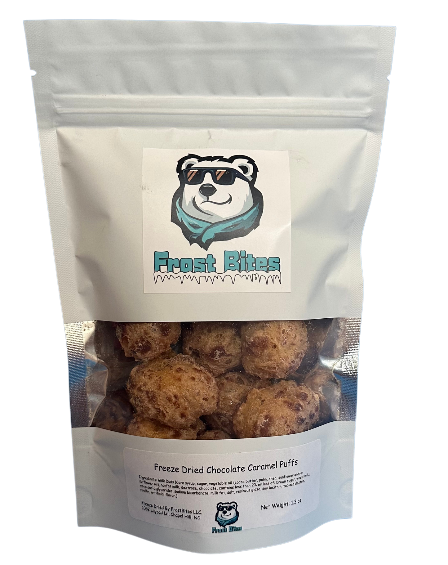 Freeze Dried Chocolate Caramel Puffs